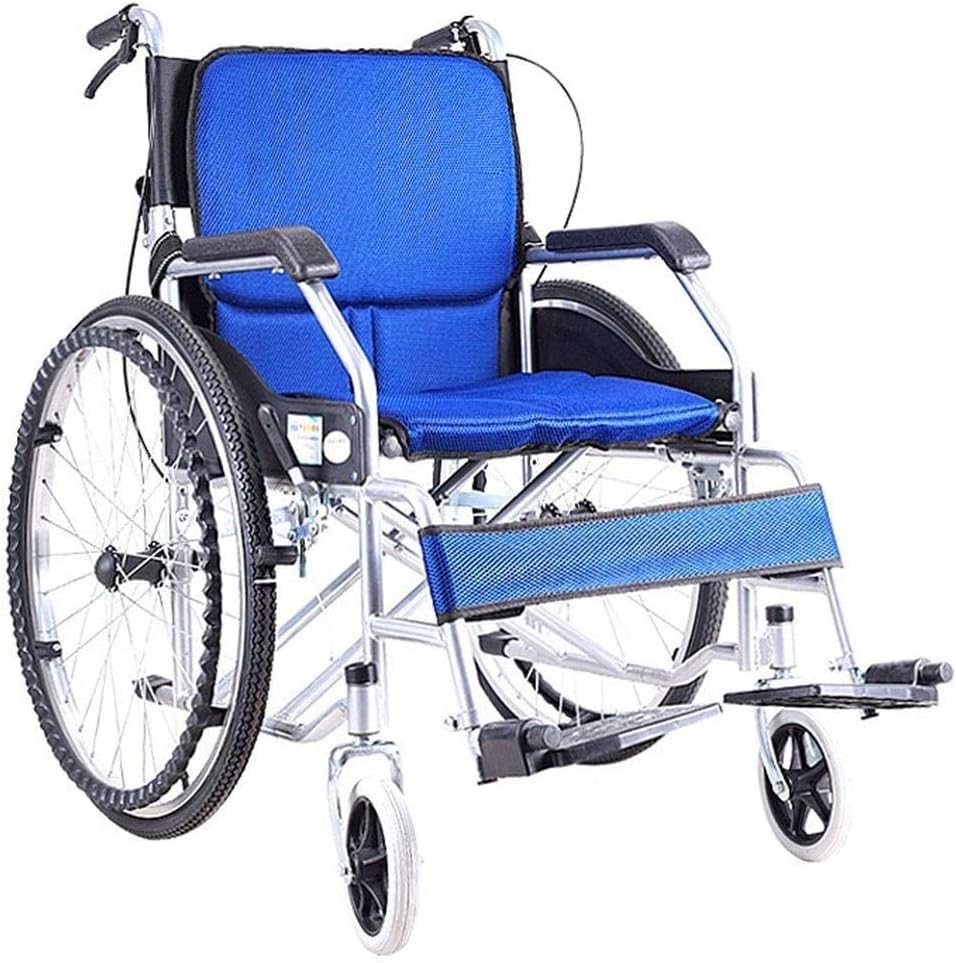 Self-Propelled Foldable Manual with Removable Backrest Double Brake Adjustable Foot Pedal Push Scooter for Disabled/Elderly