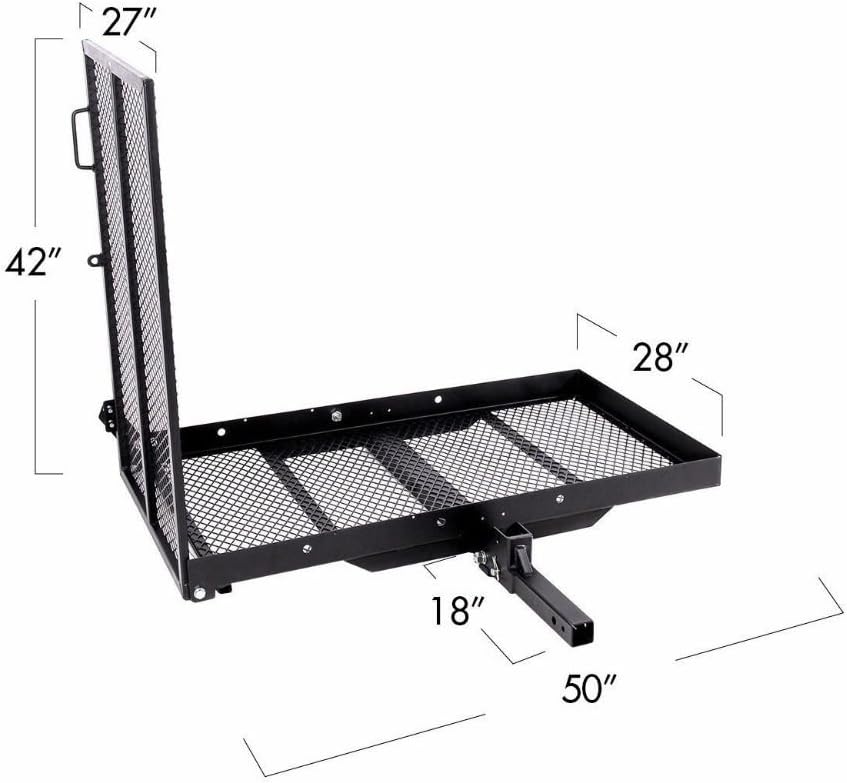 Mobility Carrier Wheelchair Scooter Rack Disability Medical Ramp Hitch Mount New