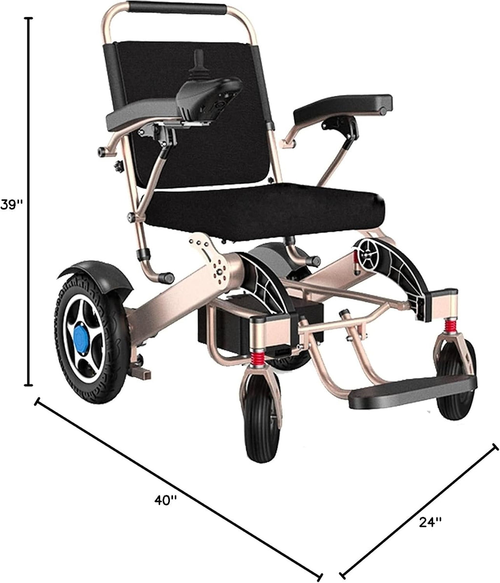 Rollstuhl Faltbar Scooters for The Elderly with Disabilities Foldable Electricwheelchair, Aluminum Alloy Material 300 Kg Strong Load-Bearing 500W Strong Power Electromagnetic Brak ( 20AH lithium
