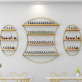 Nail Polish Rack Wall Mount Display The Corners are Smooth and Don't Scratch Your Hands Nail Polish Organizer for Nail Salon Dress Room Bedroom (Color : White)