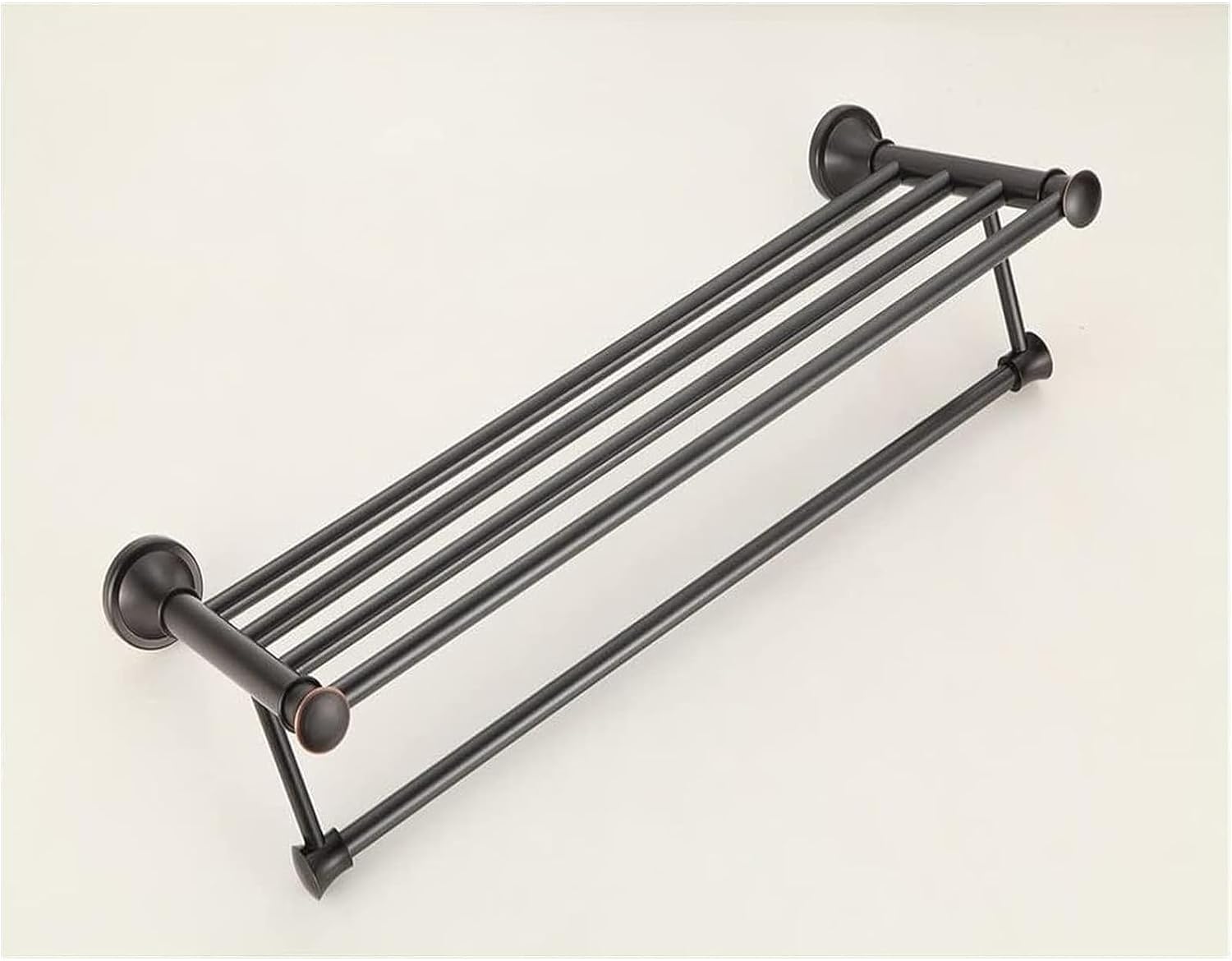 Towel Rail Towel Rails Solid Brass Towel Rack with Bar for Bathroom Shelf Wall Mounted, Oil Rubbed Bronze 64CM