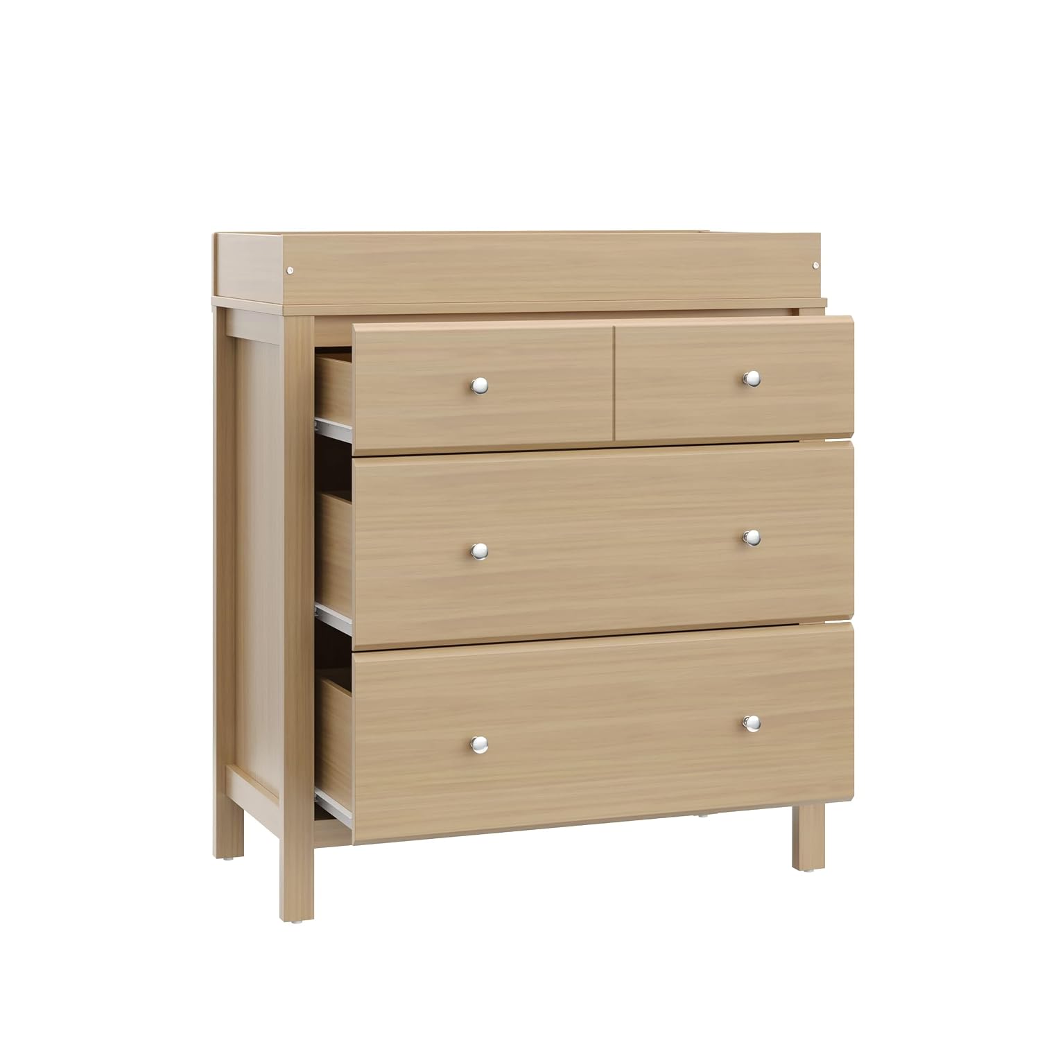 Storkcraft Horizon 3 Drawer Chest with Removable Changing Topper (Driftwood) – GREENGUARD Gold Certified Nursery Dresser, Kids' Storage Chest with Organizer, Durable and Stylish 3-Drawer Design