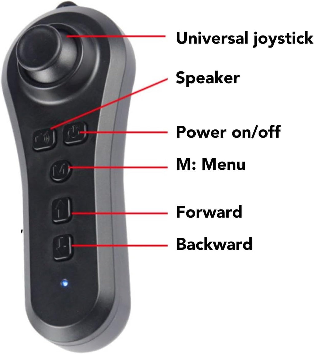 FTVOGUE Electric Chair Controller 50A Universal Joystick with Magnetic Brake Connector and Remote Control for Wheelchairs and Mobility Scooters