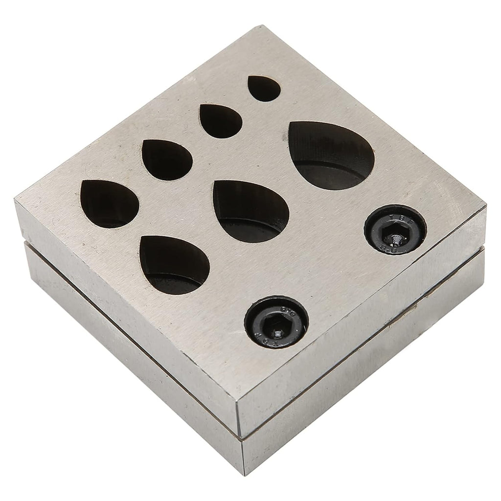 Punch Die Disc Cutter Set, Drop Shaped Jewelry Making Forming Tools, Jewelry Making Metal Forming Die Cutting Tools Hole Punch,Different Sizes 45 Steel Metal Punch Tool for Cutting