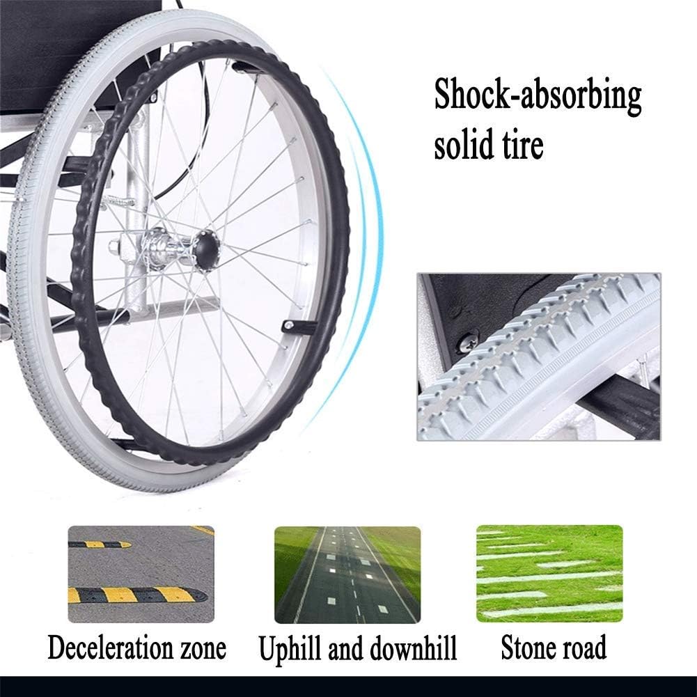Wheelchair Folding Lightweight Breathable Aluminum Frame Disabled Scooter Medical Elderly Manual Wheelchairs