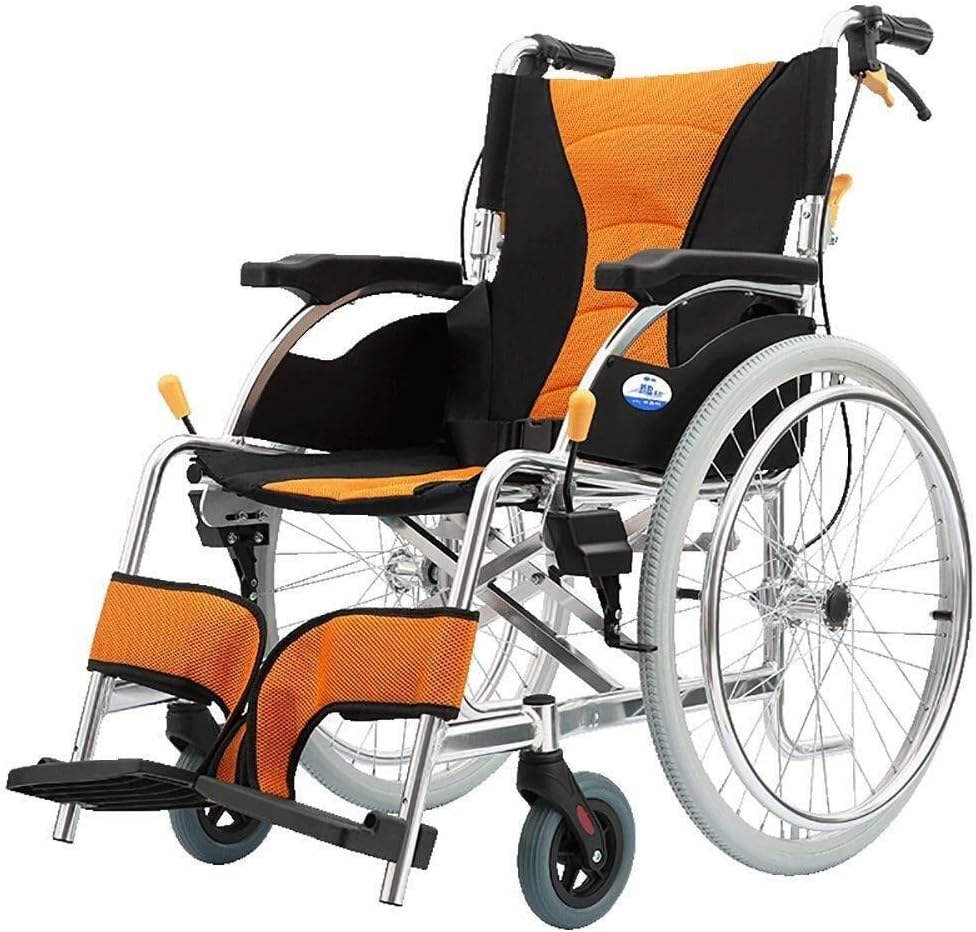 Wheelchair Aluminum Alloy, Light Fold Travel Portable Child Old Man Scooter Seniors Trolley,Portable