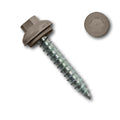 EAGLE 1 Long-Life Metal Roofing Screws: #14 x 1.5 Dome Cap Metal Roofing Screws (250-Count), Self-Tapping Tip, EPDM Washer, Multiple Colors/Includes 5/16' Magnetic Hex Bit Driver (B. Slate, 250)