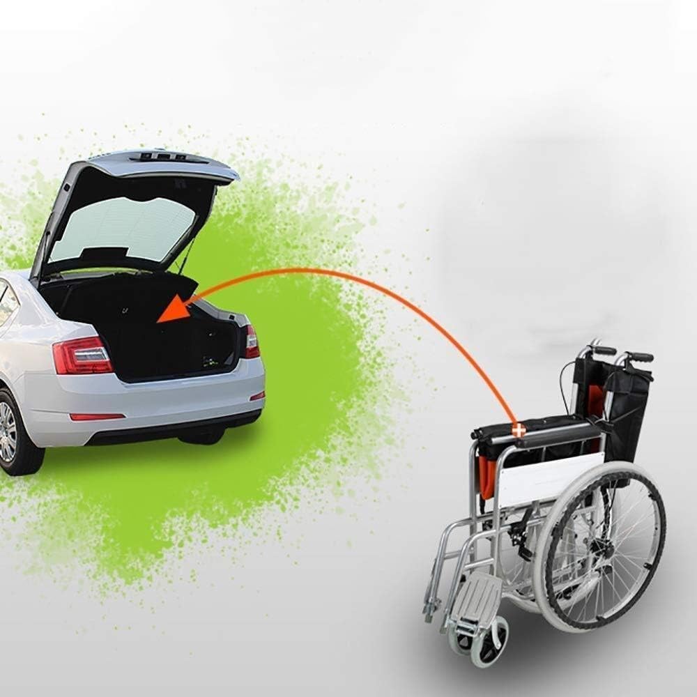 Folding Portable Belt Toilet/Multi-Function Portable Ultra-Light Disabled Elderly Trolley Wheelchair/Elderly Scooter