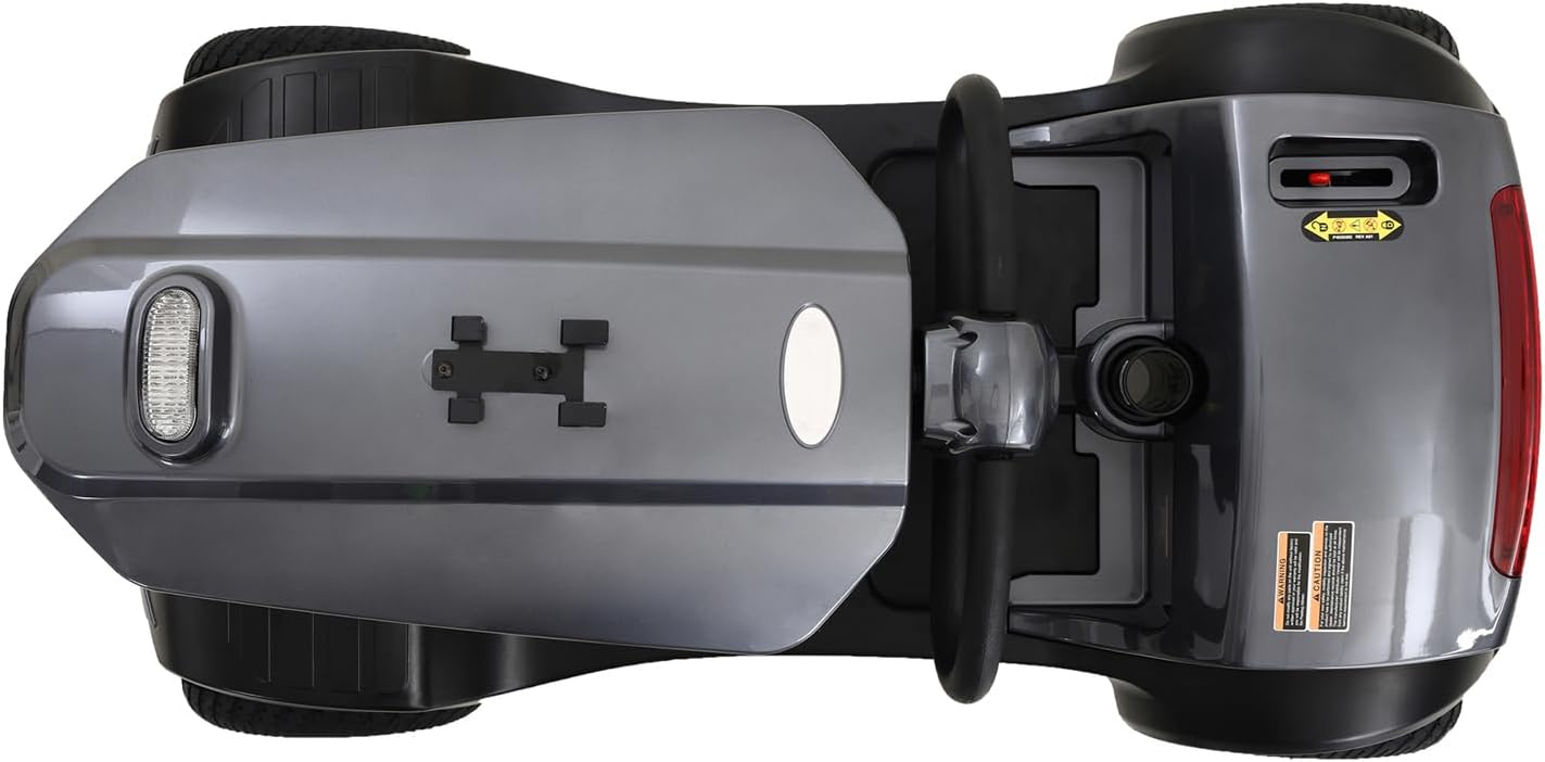 Mobility Scooters for Seniors & Adults 400 Lb Weight All Terrain,Heavy Duty 4 Wheel Foldable Powered Scooter,Portable Disability Mobile Electric Wheelchair,Luxury Seat and w/Led Lights,Black