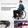 Self Propelled Wheelchairs for Adults,Lightweight Sport Wheelchairs Aluminium Transport Wheelchair Ergonomic Seat 40Cm Folding Mobility Scooters