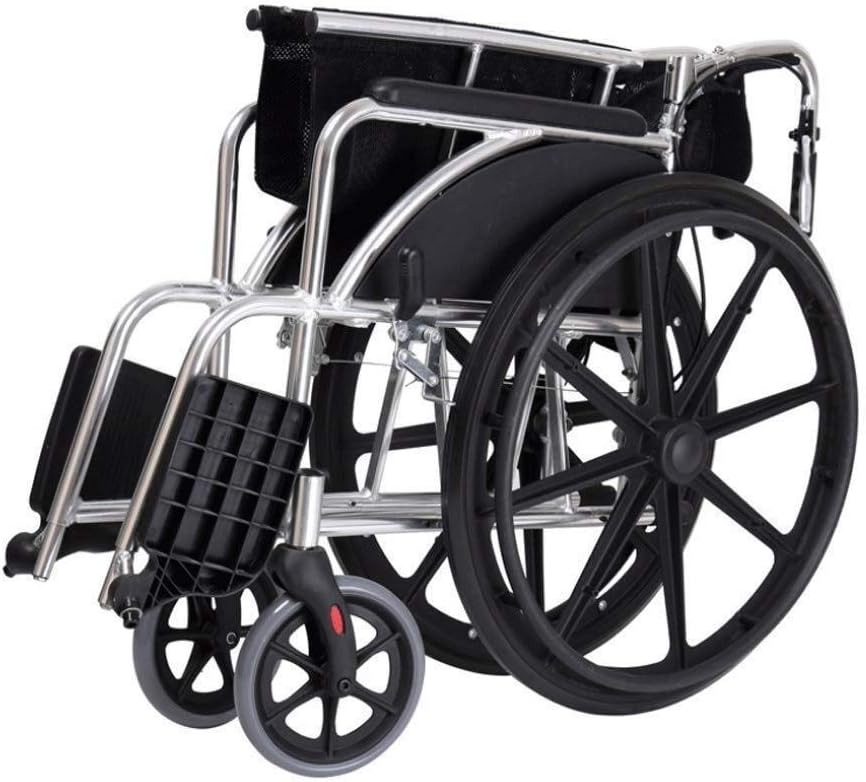 Wheelchair Aluminum Alloy, Light Fold Old Man Scooter Disabled Manual Super Light Tourist,Portable