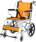 Wheelchair Aluminum Alloy Strong and Sturdy Folding,Lightweight and Portable Travel Senior/disabled Trolley Scooter,portable(Yellow)