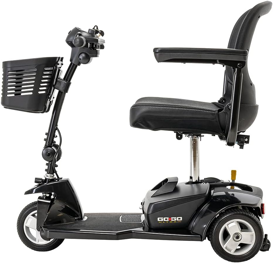 Pride, Go Go Ultra X 3-Wheel Mobility Scooter, with 5-Year Extended Warr