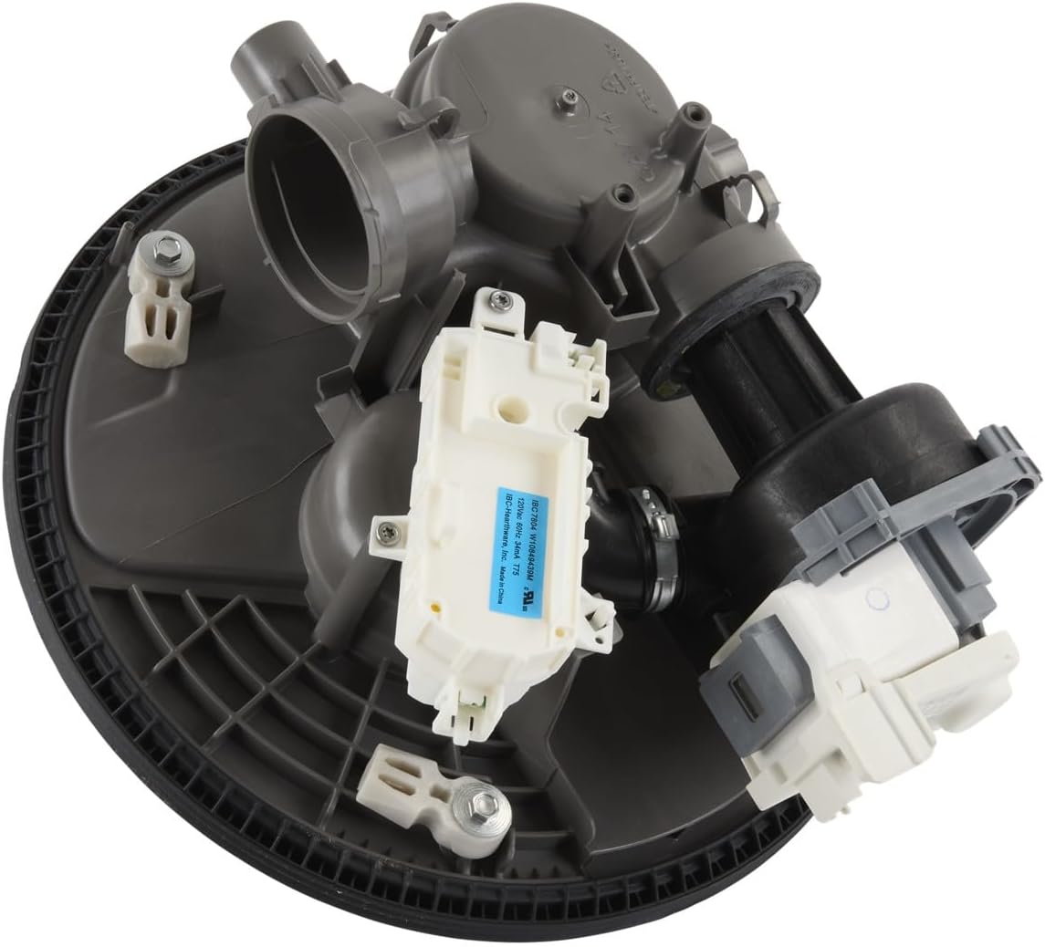 Whirlpool W11087376 Genuine OEM Dishwasher Pump and Motor Assembly Replacement Part - Replaces W10917114