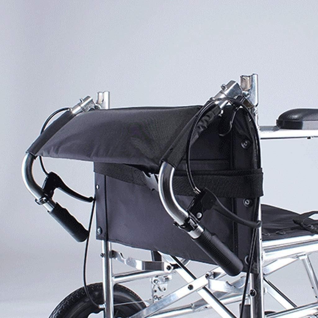 Wheelchair Aluminum Alloy, Portable Fold Light Transit Travel Disabled/Elderly Hand Scooter 100Kg Capacity,Portable