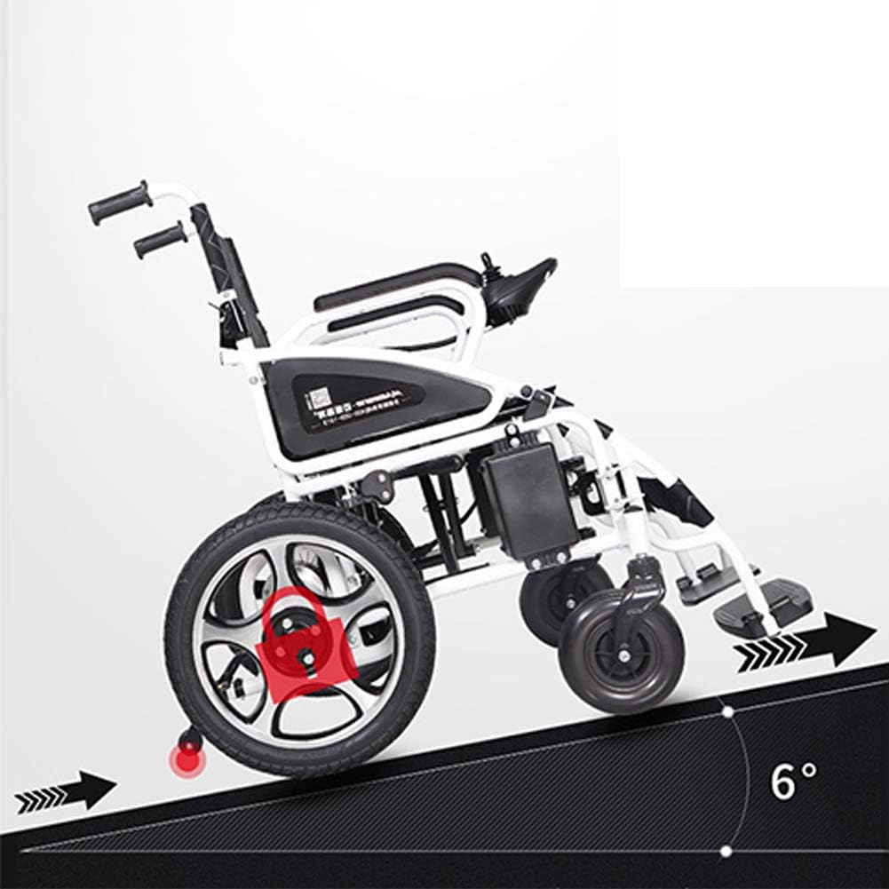 Cushionportable Folding Electric Mobility Wheelchair, Scooter for Disabled Elderly, 12A Lithium Battery, Battery Life20km