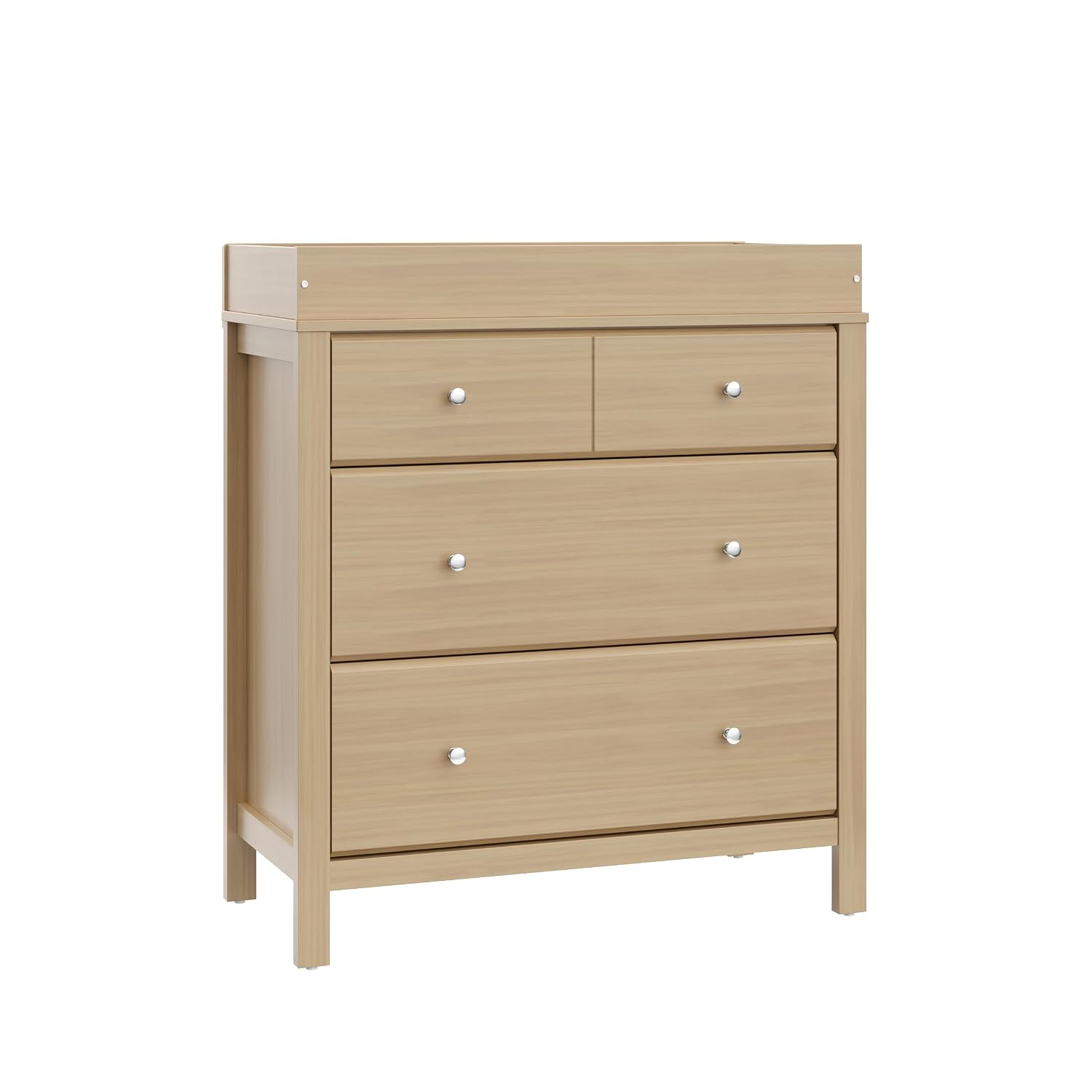 Storkcraft Horizon 3 Drawer Chest with Removable Changing Topper (Driftwood) – GREENGUARD Gold Certified Nursery Dresser, Kids' Storage Chest with Organizer, Durable and Stylish 3-Drawer Design