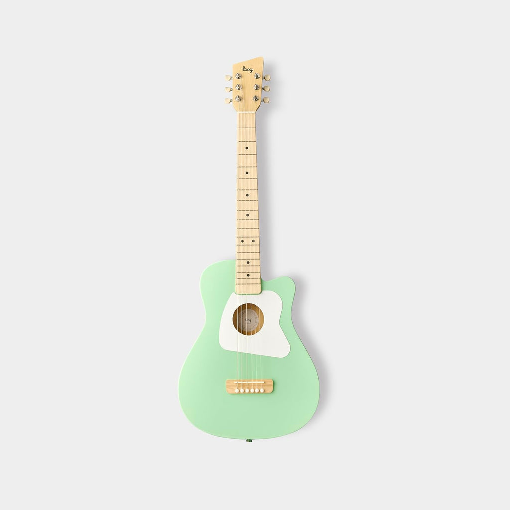 Loog Pro 6 Acoustic kids real guitar for Beginners Compact size Ages 9+ Learning app and Lessons included
