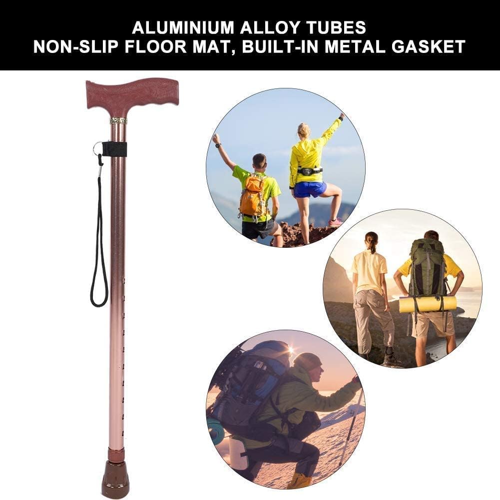 Walking Stick Walkers for Seniors Crutches Walking Adjustable Walking Stick Anti-Slip Walking Adjustable HEI Hand Walking Stick Ideal Daily Living Aid for Limited Mobility rollator Walker, D