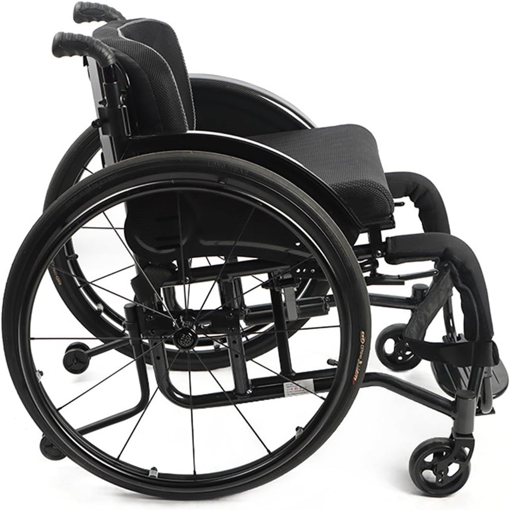 Sport Self Push Manual Active Wheelchair,Durable Wheelchair with Handbrakes,Sport Transport Wheelchair,Lightweight Wheelchair,15.7-Inch Wide Seat(Seat Width 40cm/15.7in)