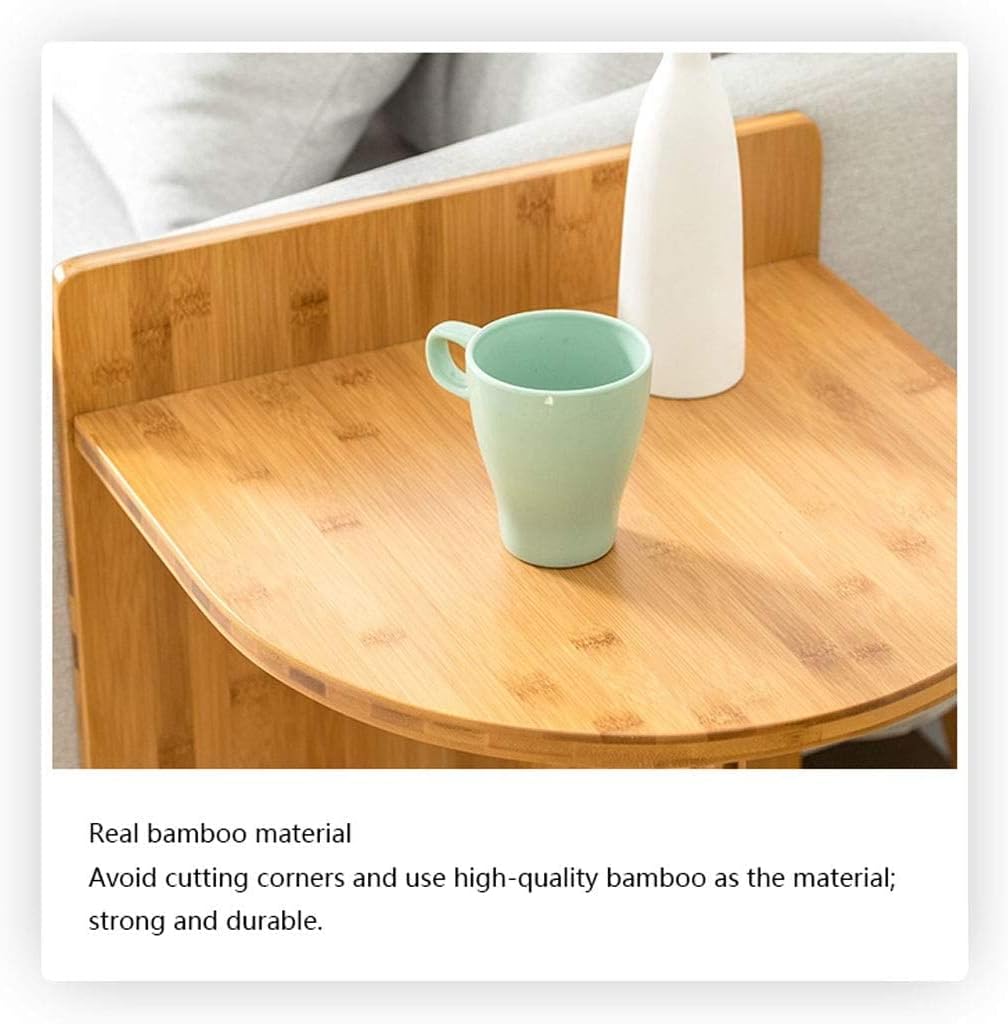 Versatile Coffee Table Modern Minimalist Bamboo Coffee Table Side Corner Shelf Bedroom Office Tea Table Side Table Living Room Sofa End Table Small Living Spaces