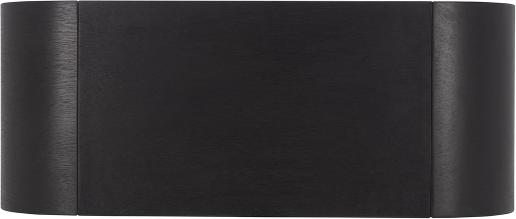 SAFAVIEH Home Collection - Liasonya Coffee Table, Black with Curved Base Waterfall Design for Living Room (COF6610C)
