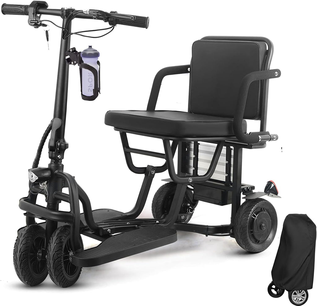 2026 Upgraded Mobility Scooters for Seniors, Dual Front Wheels, 20 Miles Electric Scooter All Terrain, 9.3MPH Ultra Lightweight Folding Scooter, Scooters forAdults Motorized Foldable Lightweight