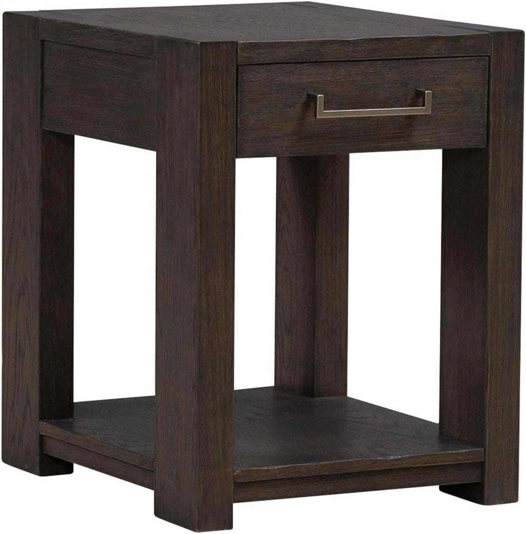 Liberty Furniture Lennox Hill Living Room Chairside Table - Bark