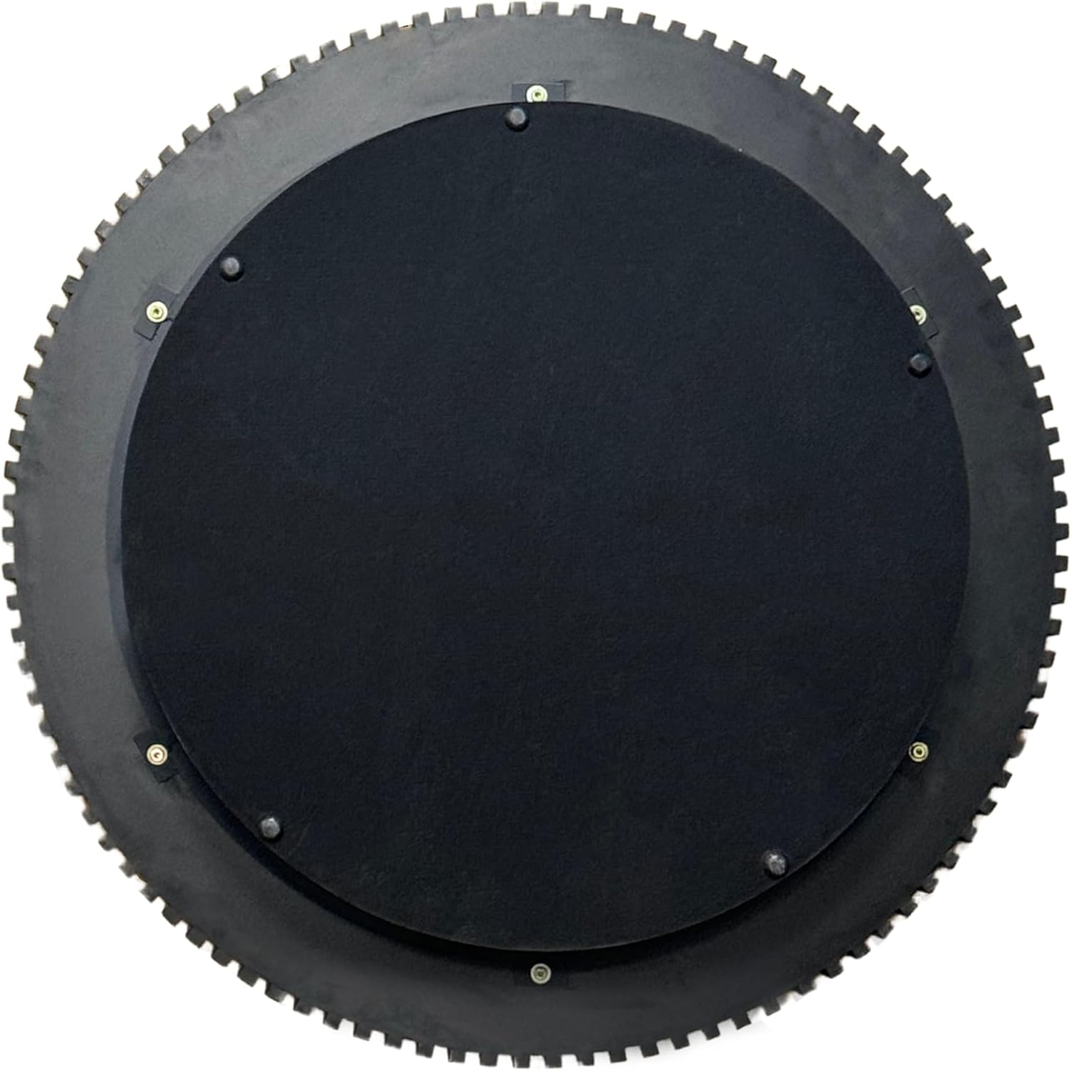 Round Coffee Table with Storage, Mid-Century Modern Solid Wood Center Table for Living Room, Large Circle Wooden Accent Table (39.37''L × 39.37''W × 13.78''H, Black)
