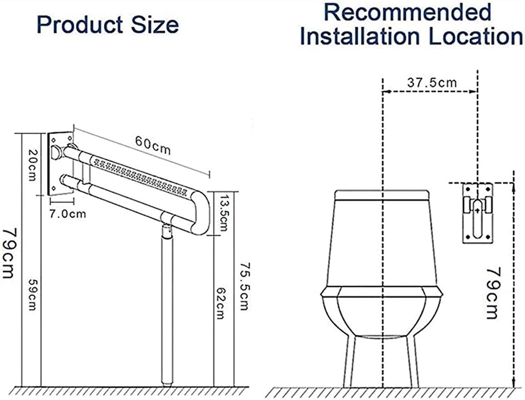 Bath Handle Towel Rail Handle Grab Bar Bathroom Seat Support Foldable Skid Resistance Toilet Hand Grips for Disability Aid and Elderly Assistance (Color : Yellow)