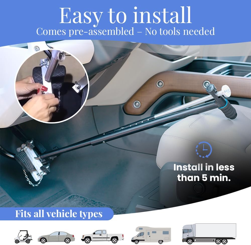 QuicStick Car Hand Controls for Disabled Drivers, Handicap Driver Hand Controls, Driving Handicap Aid Equipment For Permanent Or Temporary Disability