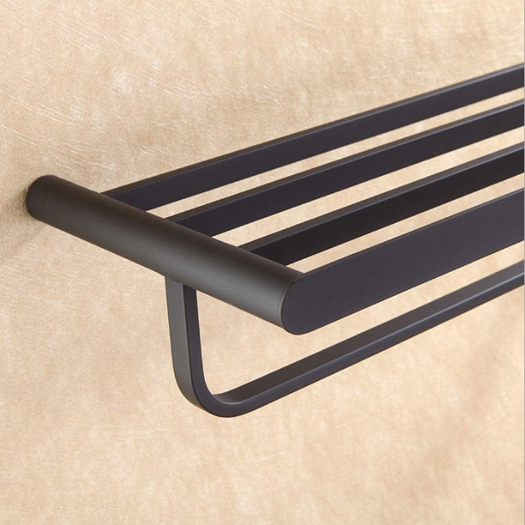 Multifunctional Towel Rack-Towel Shelf Rack with Bar for Bathroom,Wall Mounted Oil Rubbed Bronze