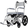 Wheelchair Aluminum Alloy, with Toilet Multifunction Portable Fold Light Trolley Seniors/Disabled Scooter,Portable