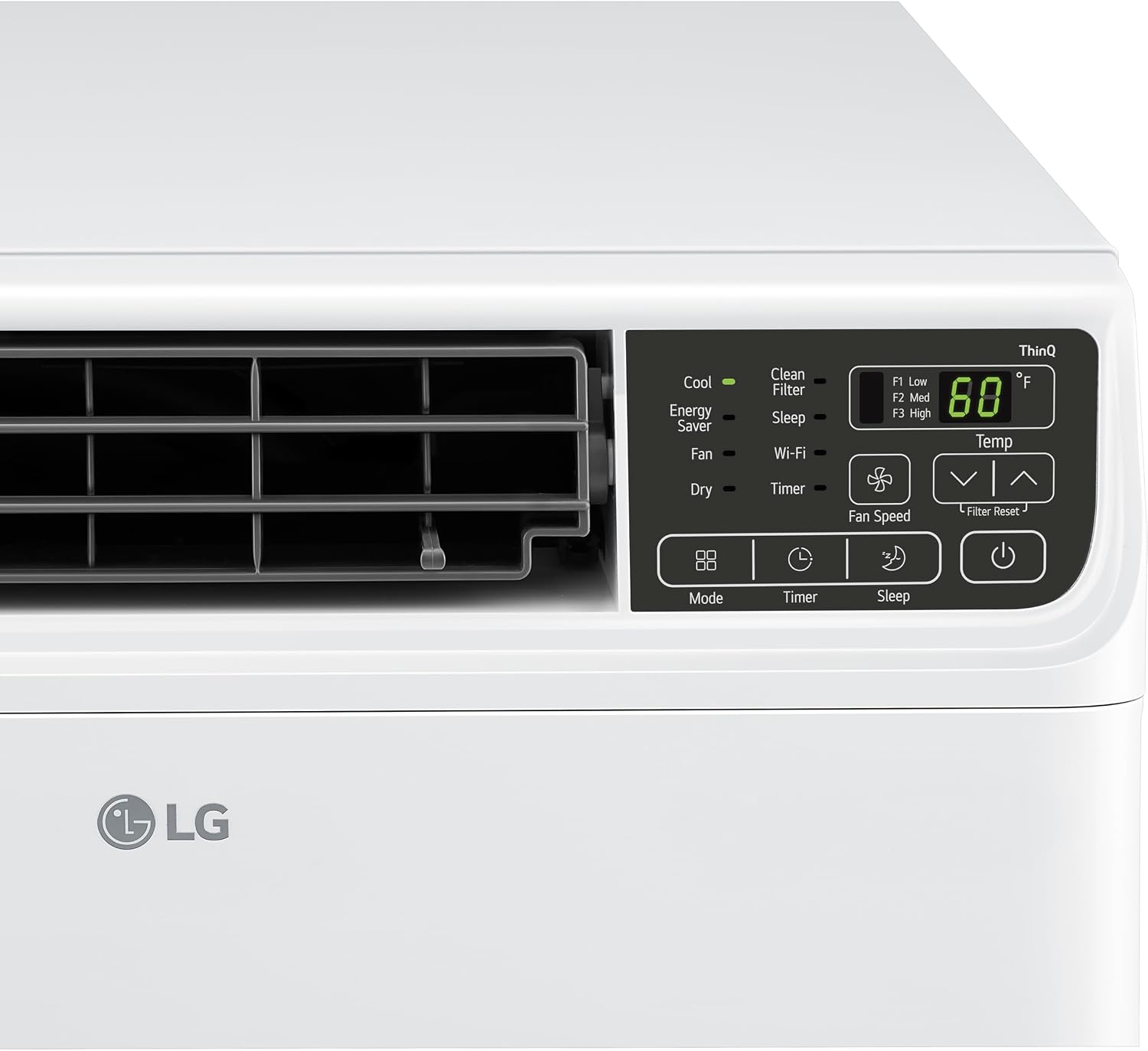 LG 6000 BTU Window Air Conditioner Energy Saving Dual Inverter, Remote Control, WiFi, LG ThinQ, Alexa, Hey Google Enabled Washable Filer Ultra-Quiet Cools Small Room up to 250 Sq.Ft White LW6023IVSM
