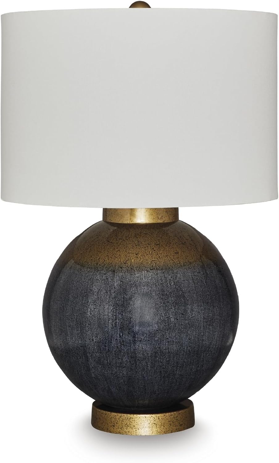 Signature Design by Ashley Adara Retro Metal Table Lamp with 3-Way Switch, Blue & Metallic