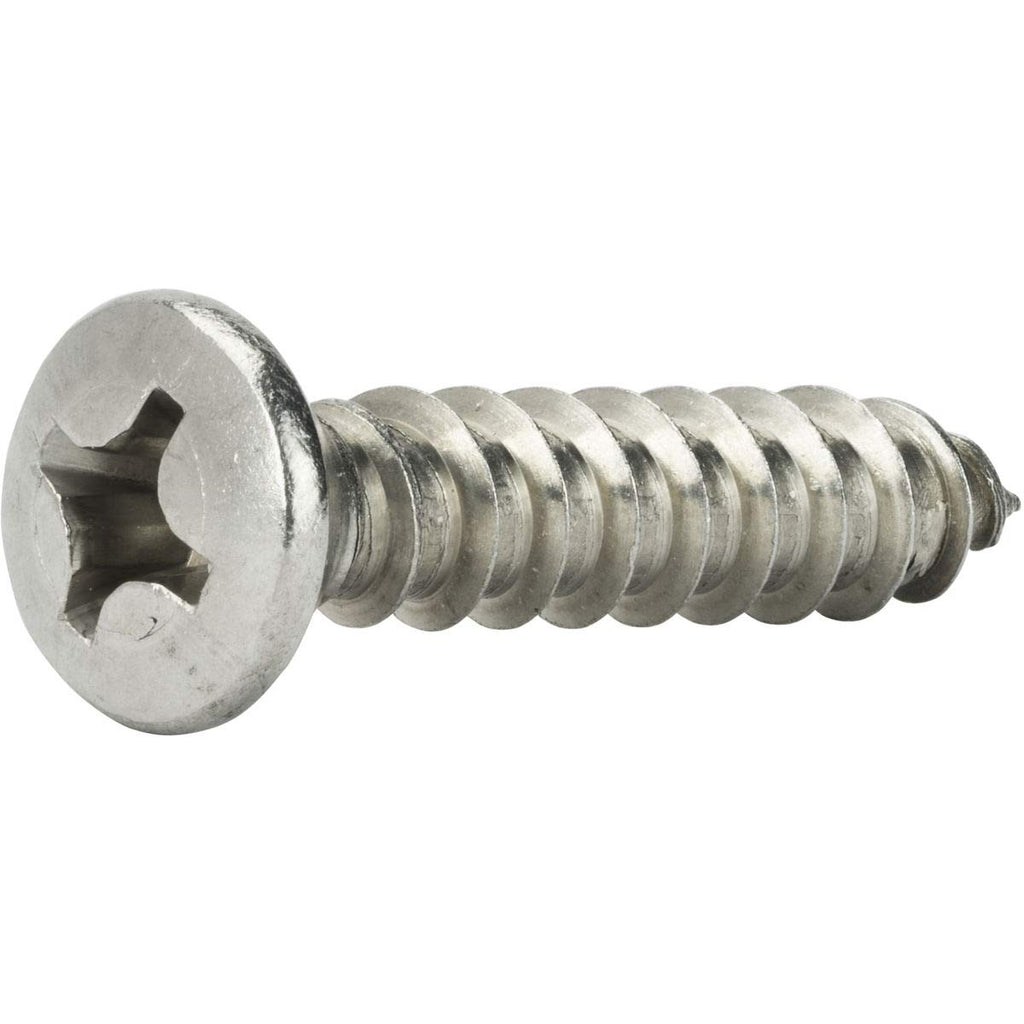 #14 x 3/4 Self Tapping Sheet Metal Screws Oval Head Stainless Steel Qty 1000
