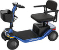 Hoverfly T5 Mobility Scooter for Seniors, Max 16.8-Mile Range & 5 mph, 3-Position Seat & Anti-slip Rear Wheel, Removed Battery & Quick Fold Design, Solid 9' Tire&330 lb Capacity, Ease of Assembly Blue