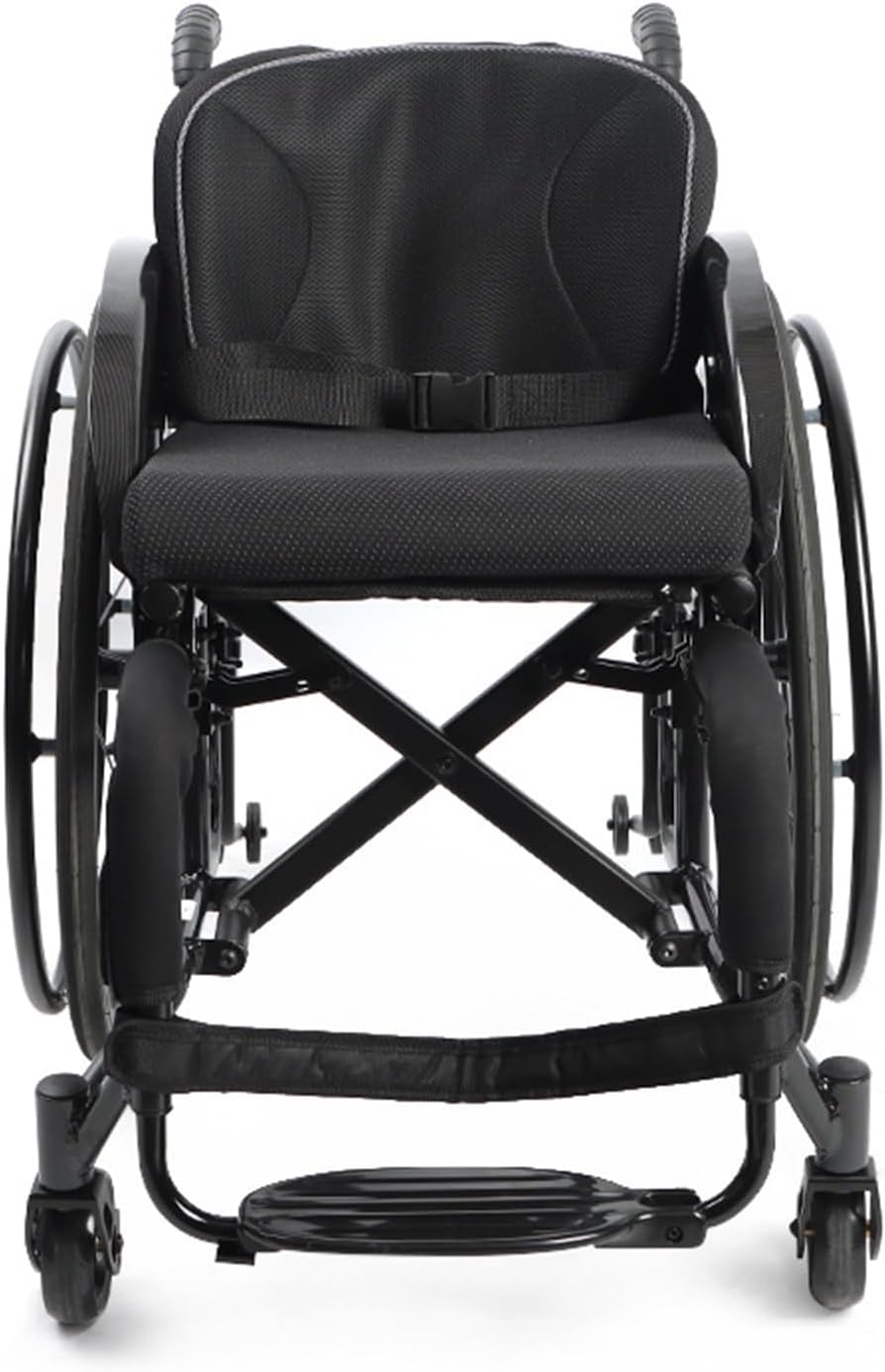 Sport Self Push Manual Active Wheelchair,Durable Wheelchair with Handbrakes,Sport Transport Wheelchair,Lightweight Wheelchair,15.7-Inch Wide Seat(Seat Width 40cm/15.7in)