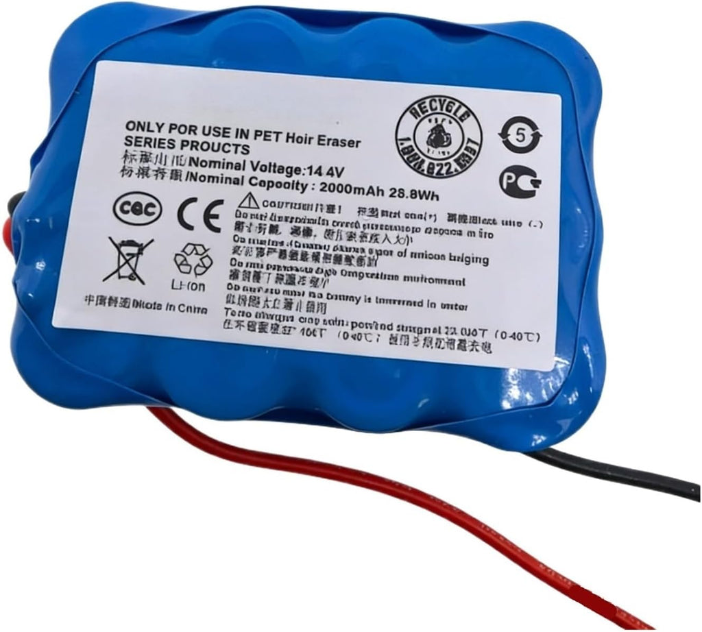 14.4V 1500mAh/2000mAh Replace Battery，Compatible for Bissell Pet Hair Eraser 1782C，Cordless Handheld Vacuum Battery Spare Parts(2000amh)