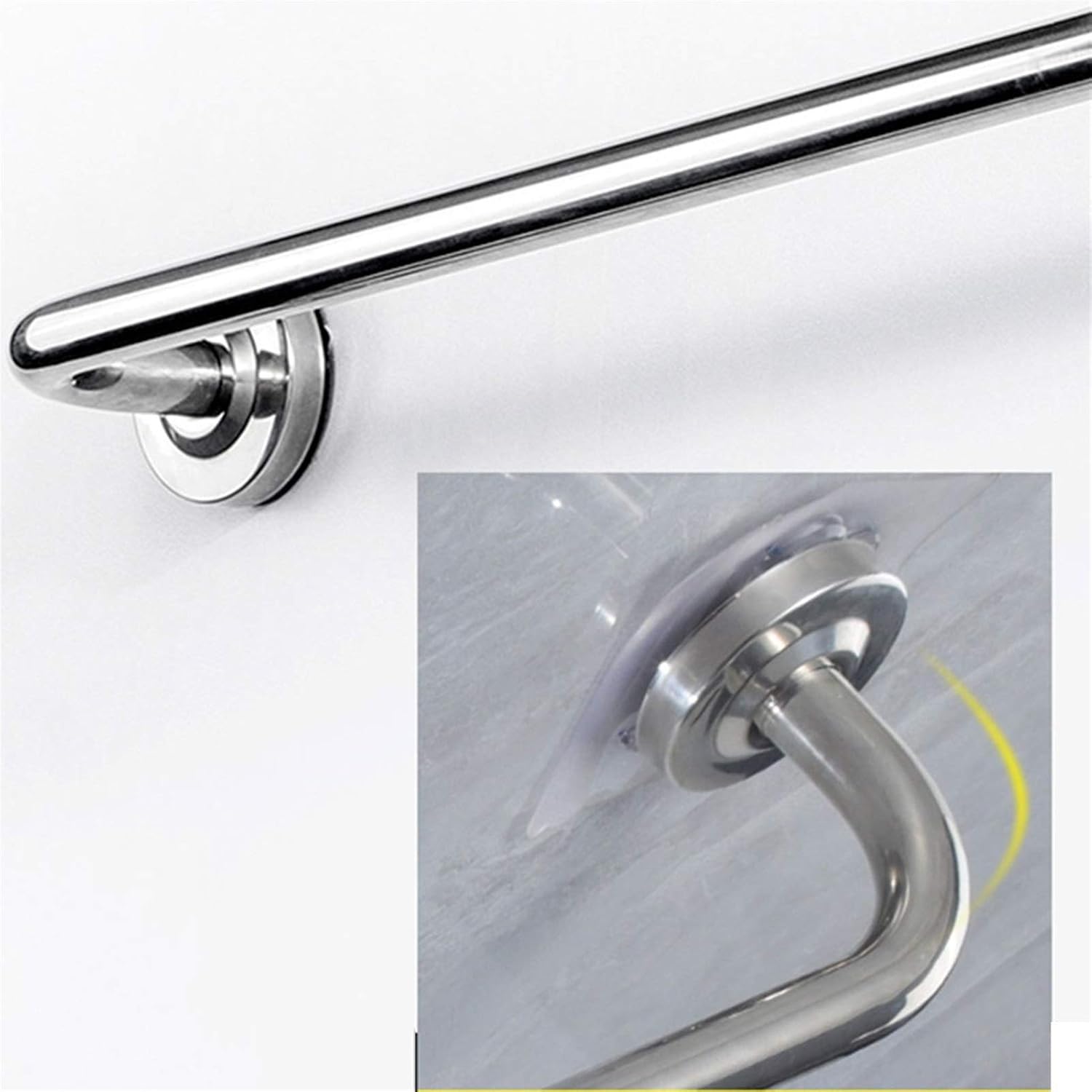 Wall-Mounted Towel Rack,60cm Wall Mounted Towel Bar & Clothes Rack, Self-Adhesive Thick Stainless Steel Bathroom Organizer, Durable Space-Saving Solution for Towels & Clothes Storage