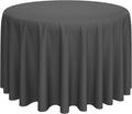 Lann's Linens - 10 Premium 108' Round Tablecloths for Wedding/Banquet/Restaurant - Polyester Fabric Table Cloth - Dark Gray