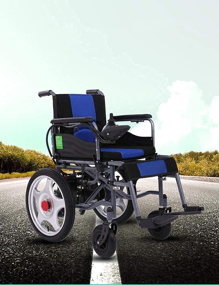 Electric Wheelchair Foldable Lightweight Heavy-Duty Lithium Battery Powered Electric Wheelchair Mobility Scooter for The Elderly with Disabilities