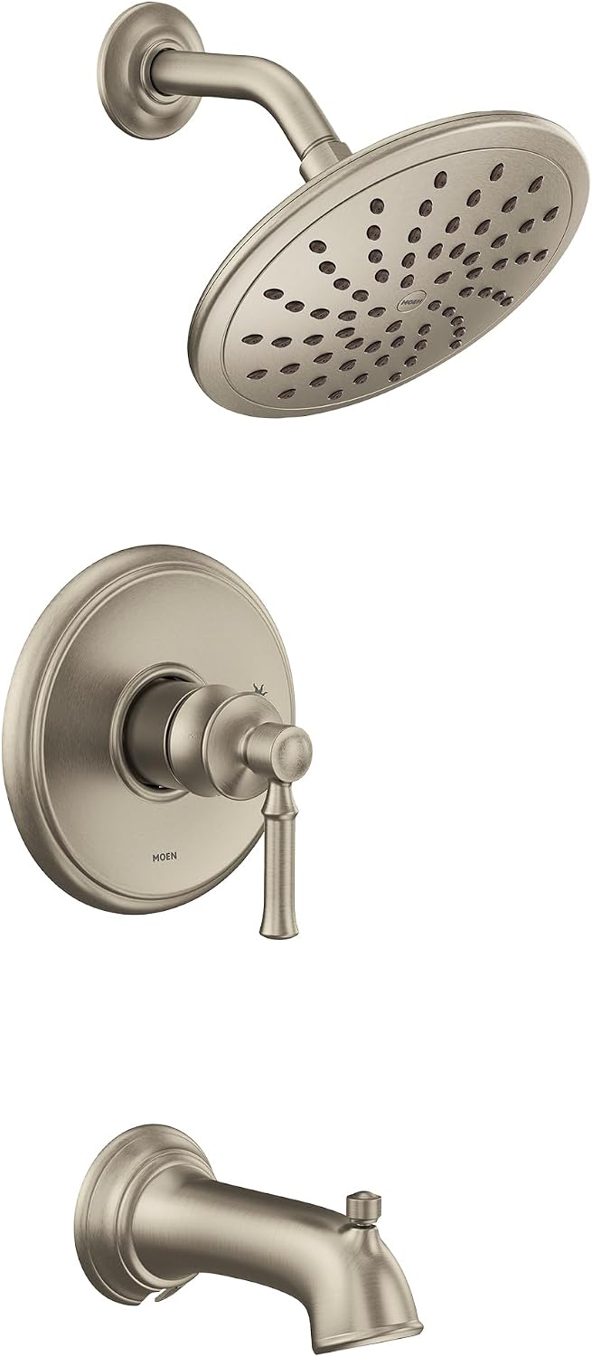 Moen UT2283EPBN Dartmoor M-CORE 2-Series 1-Handle Tub and Shower Trim Kit, Valve Required, Brushed Nickel