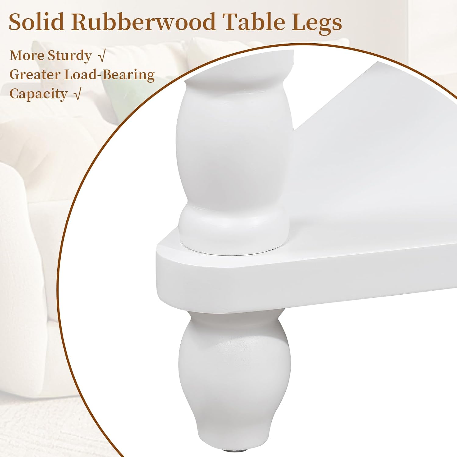 33.86' Corner Table, Wood 3 Tier Triangle Side Table Corner Shelf Stand with Solid Wood Legs 1 Drawer & 2 Storage Shelves for Living Room Small Space (Milk White)
