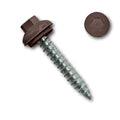 EAGLE 1 Long-Life Metal Roofing Screws: #14 x 1.5 Dome Cap Metal Roofing Screws (250-Count), Self-Tapping Tip, EPDM Washer, Multiple Colors/Includes 5/16' Magnetic Hex Bit Driver (Brown, 250)