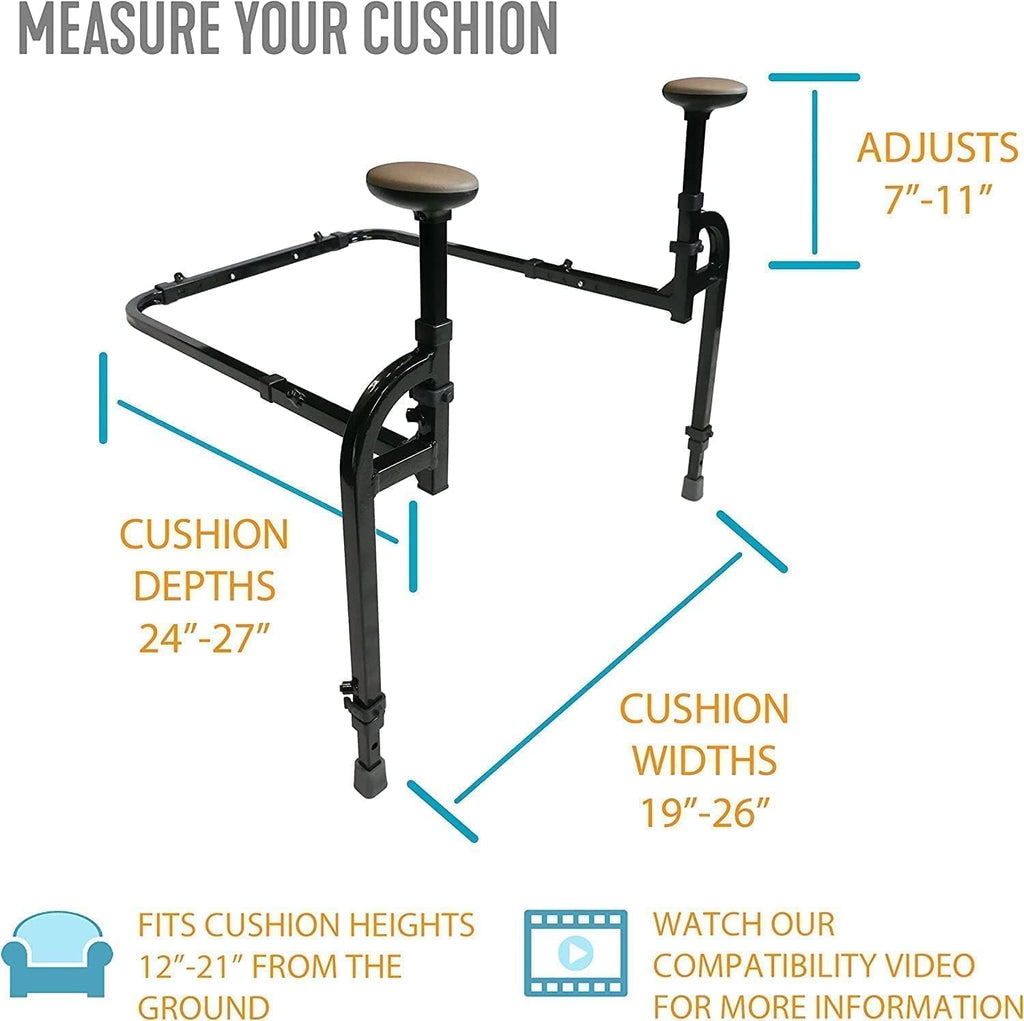 Stander Heavy Duty EZ Stand-N-Go, Bariatric Chair Lift Assist for Elderly, Grab Bar Standing Handle for Seniors, Daily Living Mobility Aid