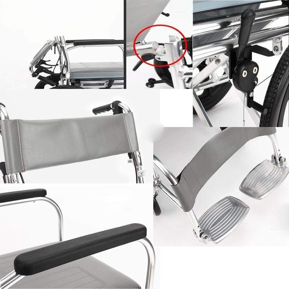 Wheelchair Manual, with Toilet Multifunction Fold Light Take A Bath Waterproof Old Man Hand Scooter,Portable