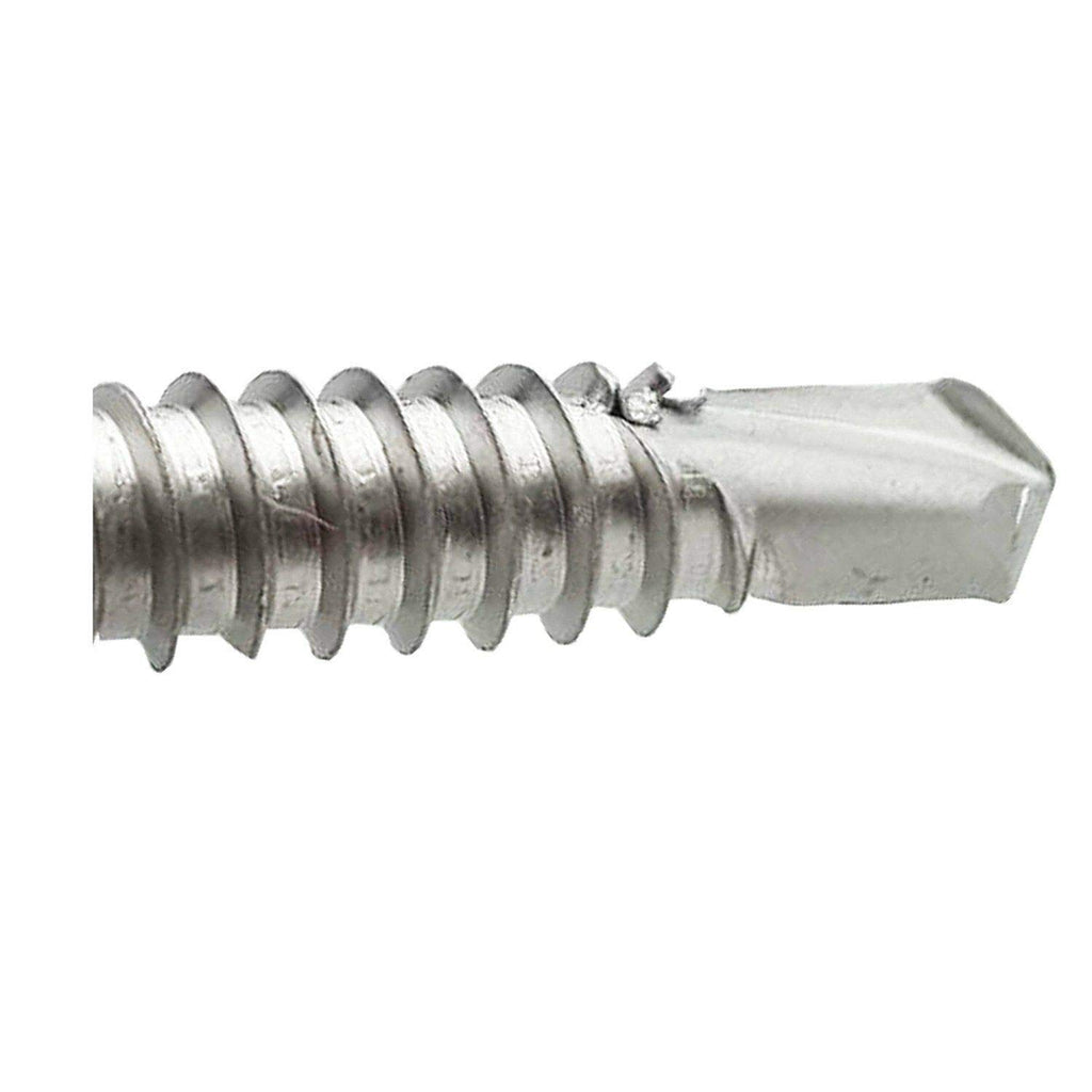 #14 x 3/4' - Hex Head Self Drilling Metal Tek Screws Stainless Steel 250 Pcs self Tapping Screws Metal B2B