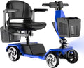 20A 32miles Mobility Scooter for Adults Wheelchair Device for Travel, Elderly. 350 lbs Max Weight, 350W 4-Wheel Powered Mobility Scooters for Seniors (Y3-BLUE2)