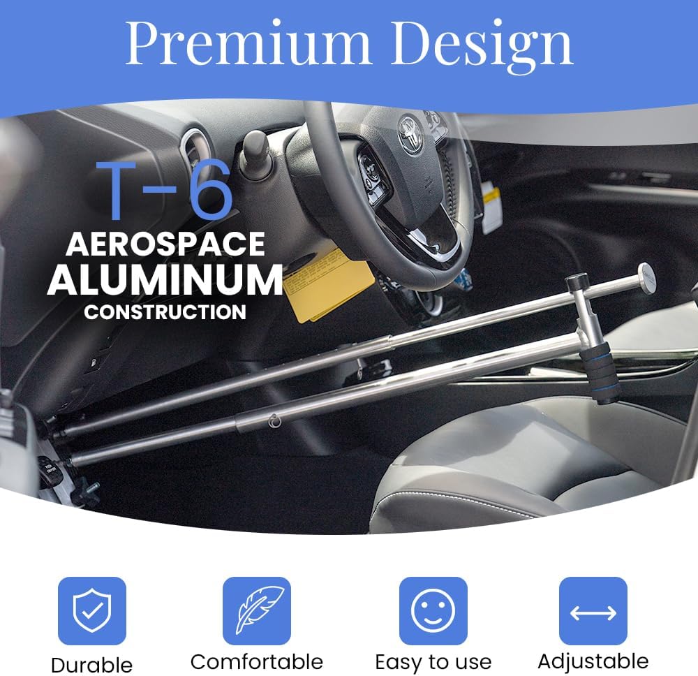 QuicStick Car Hand Controls for Disabled Drivers, Handicap Driver Hand Controls, Driving Handicap Aid Equipment For Permanent Or Temporary Disability